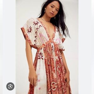 Free People Azaria Embroidered Maxi Dress
